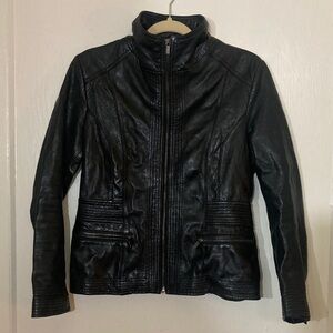 Women's Black Leather Jacket